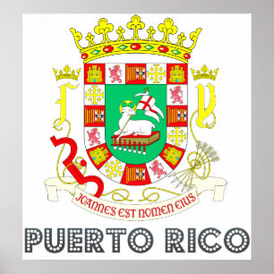Pôster Brasão de Puerto Rico