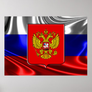 Pôster Brasão de Rússia