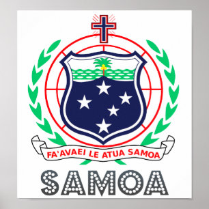 Pôster Brasão de Samoa