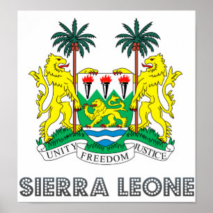 Pôster Brasão do Sierra Leone