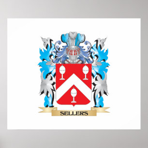 Pôster Brasão dos vendedores - crista da família