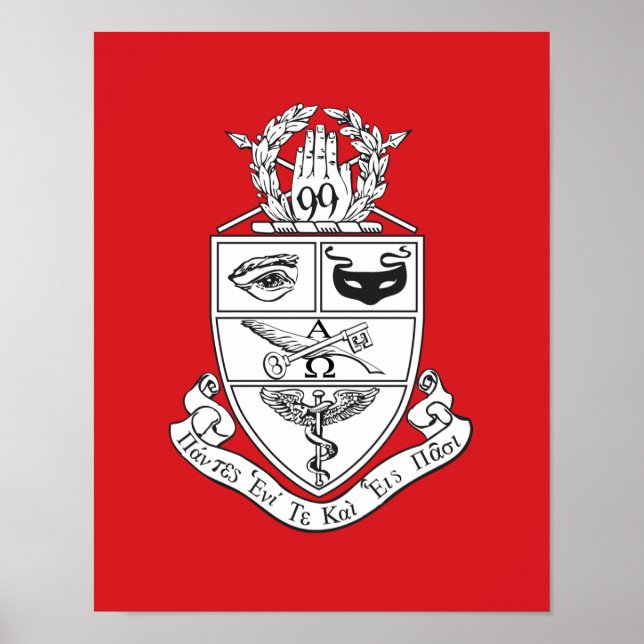 Poster Brasão Kappa Psi (Frente)