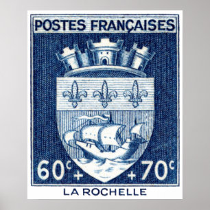 Pôster Brasão, La Rochelle France