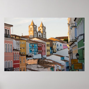 Pôster Brasil, Bahia, Salvador, Cidade Mais Antiga