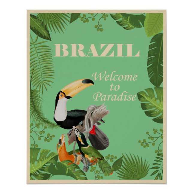 Pôster Brasil, Bem-vindo ao Paraíso, (Frente)