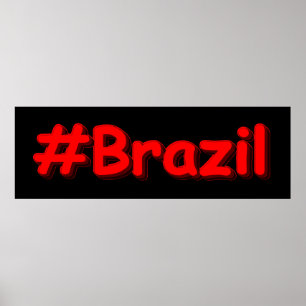 Poster "#Brasil" Design. Comprar Agora