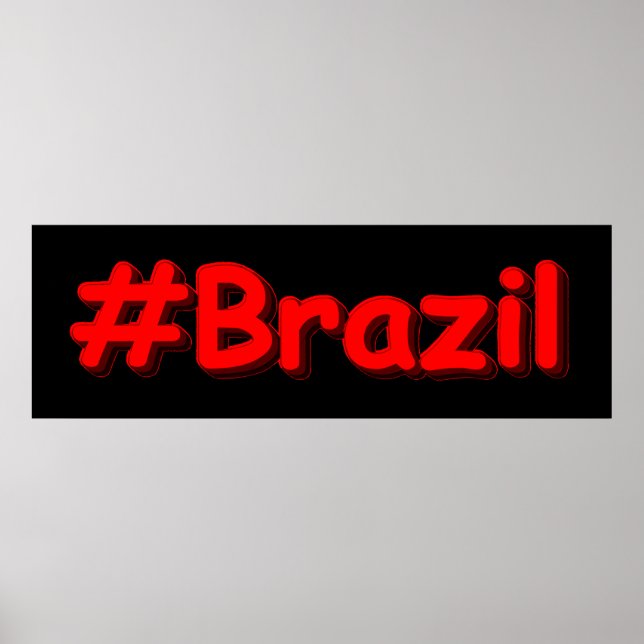 Poster "#Brasil" Design. Comprar Agora (Frente)