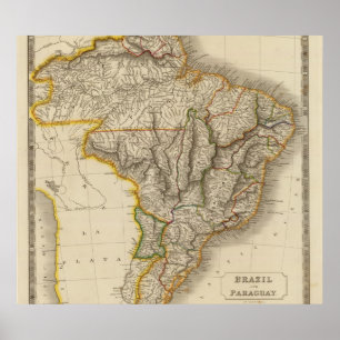 Poster Brasil e Paraguai