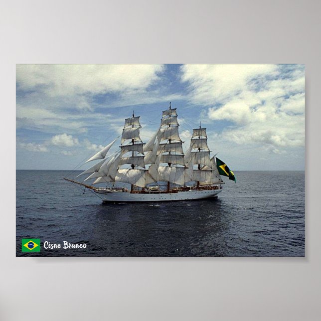 Poster Brasil: Grande Nave Cisne Branco Poster. (Frente)