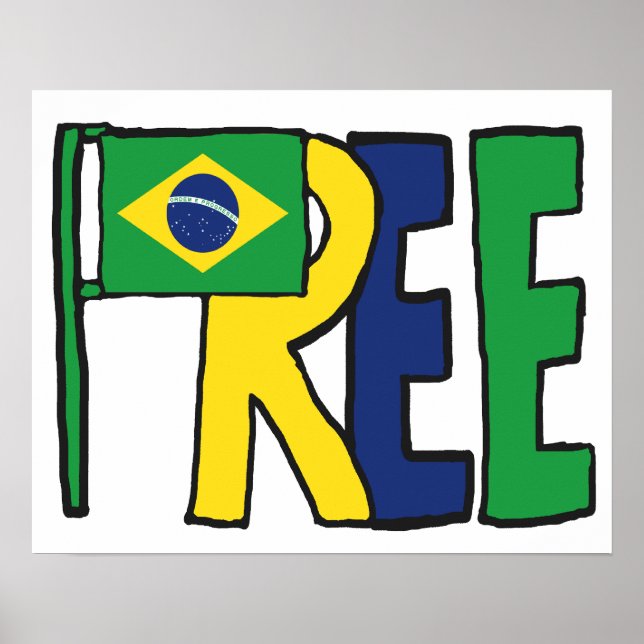 Poster Brasil livre (Frente)
