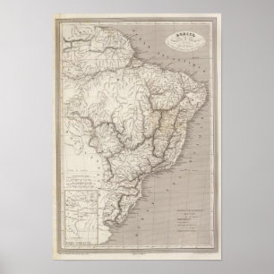 Pôster Brasil, Paraguai, e Uruguai