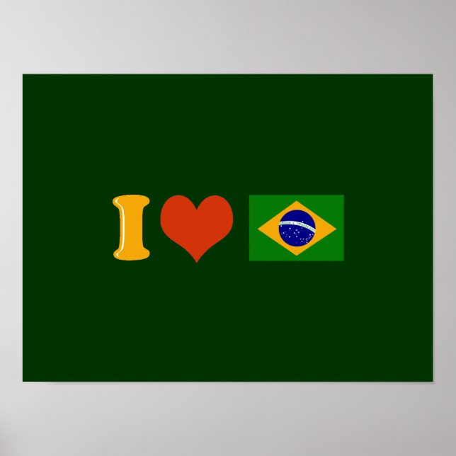Pôster Brasil pop art (Frente)