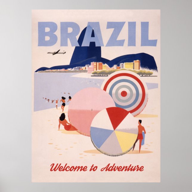 Poster Brasil, Rio Beach (Frente)