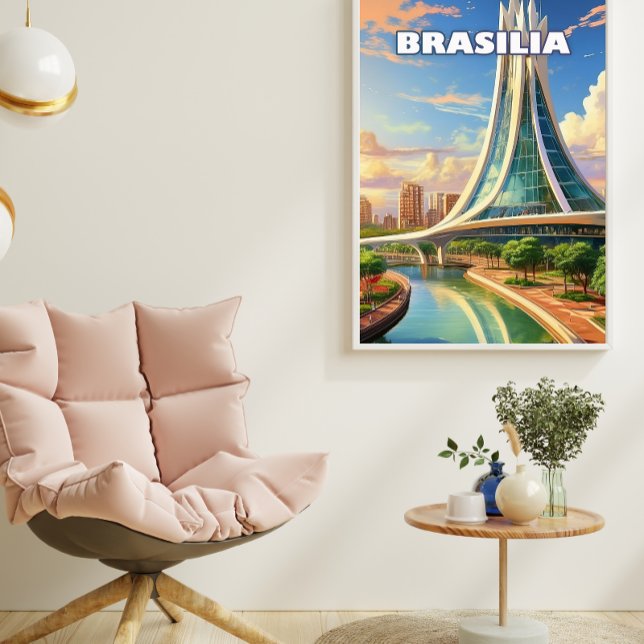 Pôster Brasilia, a modern city (Criador carregado)