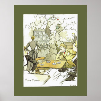 Pôster Brasserie à Femmes~Mulheres em Brasserie~Pierre Vi