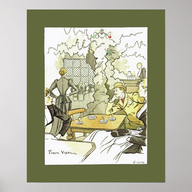 Pôster Brasserie à Femmes~Mulheres em Brasserie~Pierre Vi (Frente)