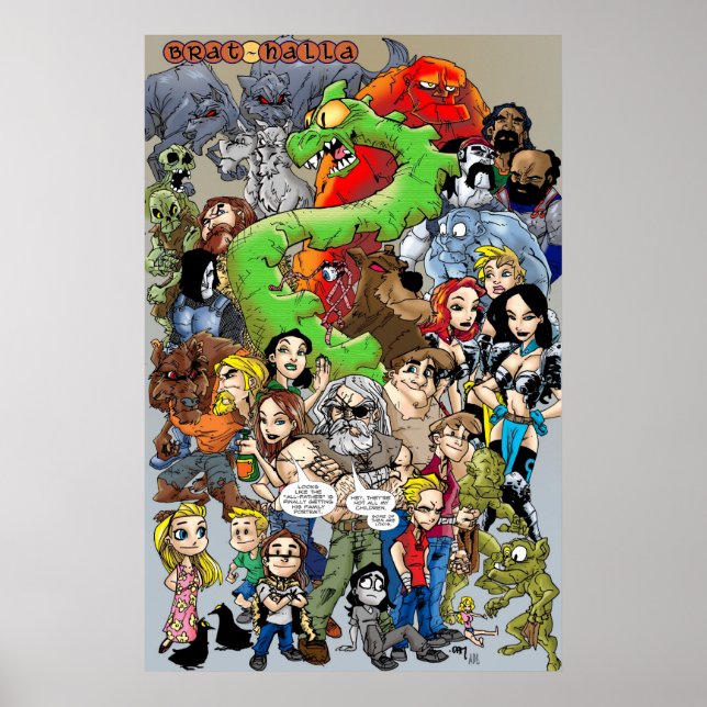 Pôster Brat-halla Cast (Frente)