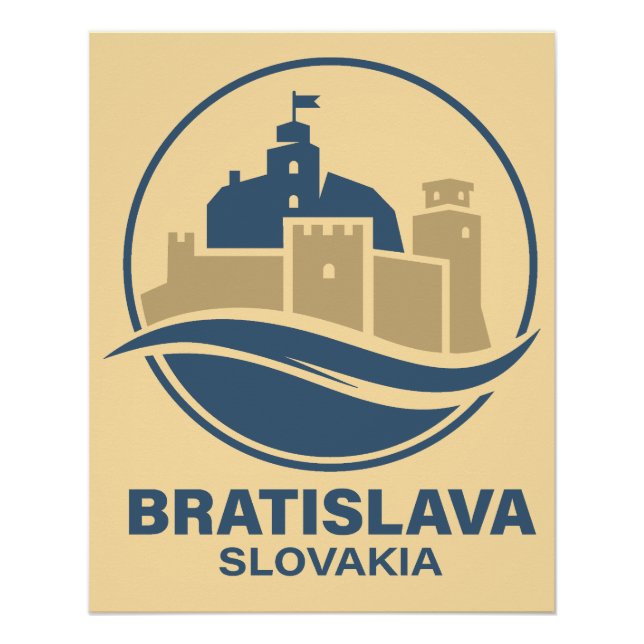Pôster Bratislave Slovakia Europe (Frente)