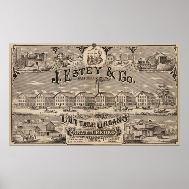 Poster Brattleboro Vermont (Frente)