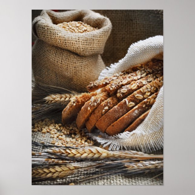 Pôster Bread And Wheat Ears (Frente)