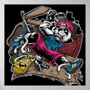 Poster Break Dance   Panda Lover