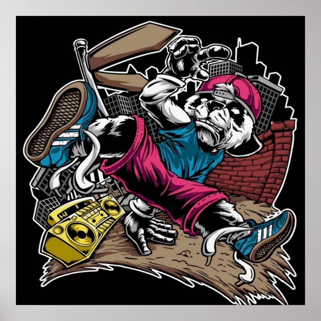 Poster Break Dance | Panda Lover (Frente)