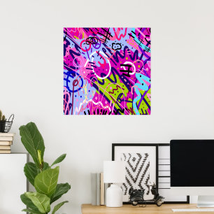 Poster Break Out Star: Abstrato Art