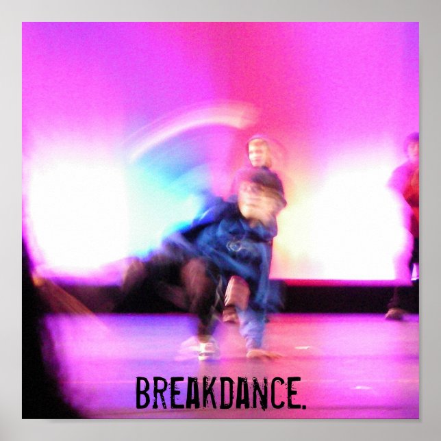 Poster Breakdance. (Frente)