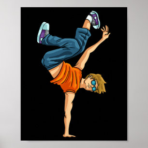 Poster Breakdance Shirt Break Hiphop Hip Dan