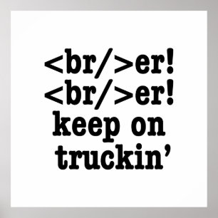 Poster breaker! breaker! continue caminhando // Código HT