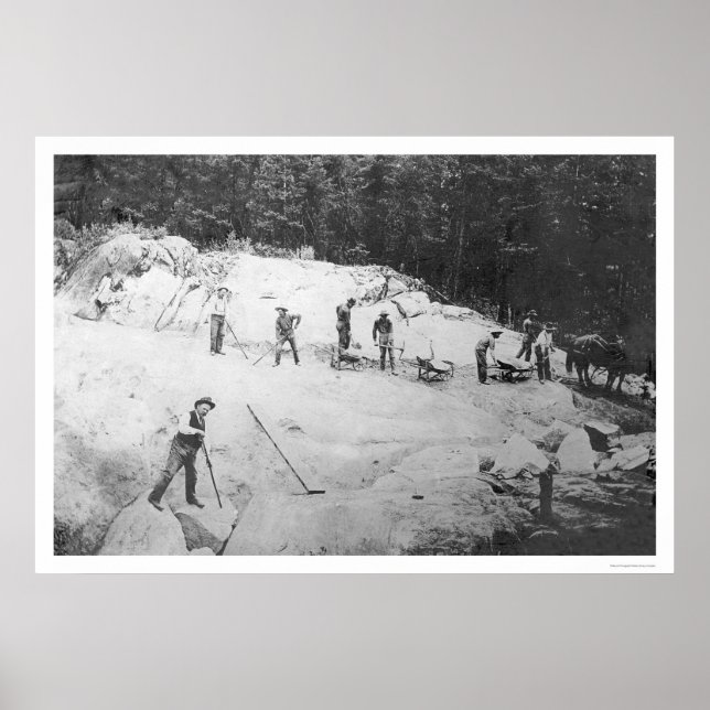 Pôster Breaking Rocks Alaska 1916 (Frente)