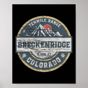 Poster Breckenridge Colorado Tenmile Range Range Rocky Mo
