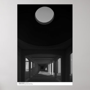 Pôster Breezeway, abóbada e figura pequena, em fevereiro