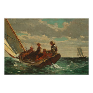 Pôster Breezing acima (um vento justo) de 1873-76