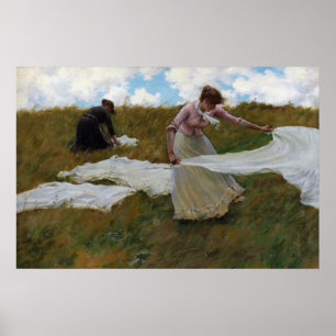 Poster Breezy Day por Charles Courtney Curran