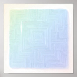 Poster Breezy Luminous Labyrinth Wallpaper and Art Print