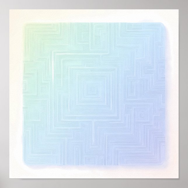 Poster Breezy Luminous Labyrinth Wallpaper and Art Print (Frente)