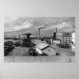 Poster Bremerton, opinião de WA da fotografia da Arsenal