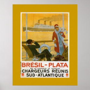 Pôster Bresil - Plata