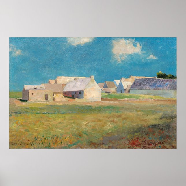 Poster Breton Village - Odilon Redon Fine Art (Frente)