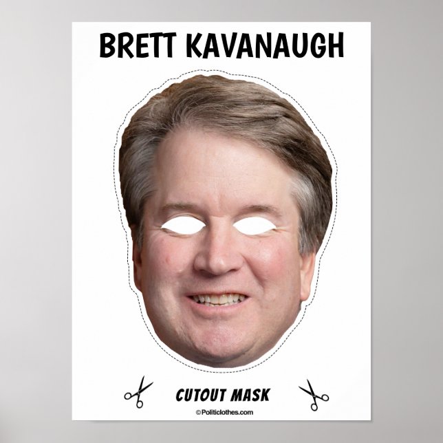Poster BRETT KAVANAUGH Halloween Mask (Frente)