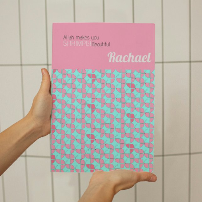 Poster BREVE, Linda Nurserada de Teal Rosa Personalizada (Criador carregado)