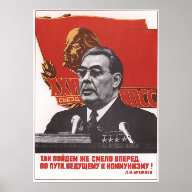 Poster Brezhnev (Frente)