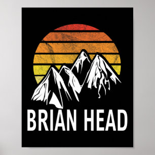 Poster Brian Head Iron County Utah Usa Ski Resort Snowboa