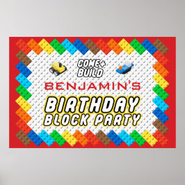 Poster Brick Party Block Party 2010 - Brick Party Build T