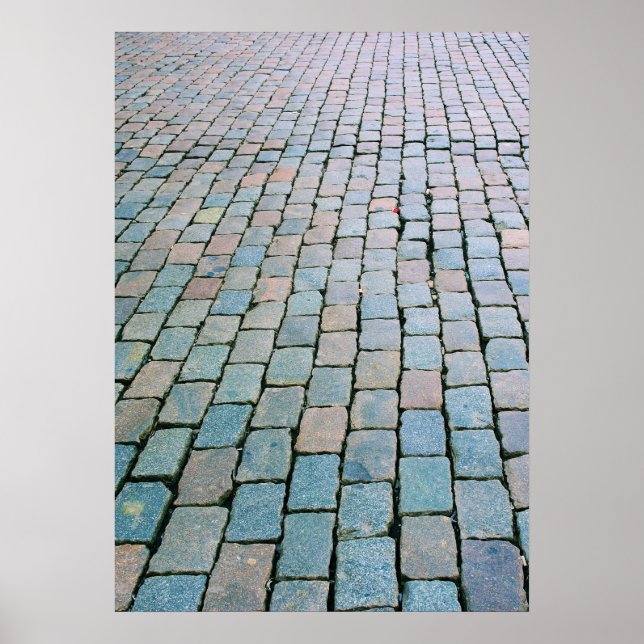 Poster Brick Plaza no Grand Place - Bruxelas, Bélgica (Frente)