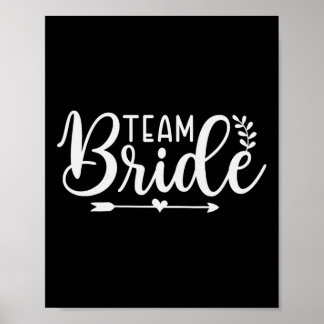 Poster Brid Team Festa de solteira Bridesmaid Crew Brid
