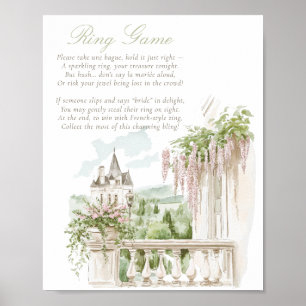 Poster Bridal do Jogo de Chateau do Jardim Românico Franc