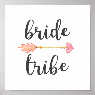 Pôster Bride Tribe Tribal Heart Arrow