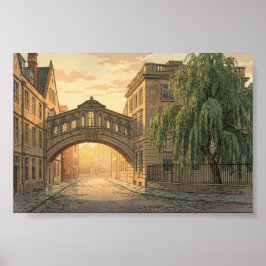 Poster Bridge of Sighs in Oxford University